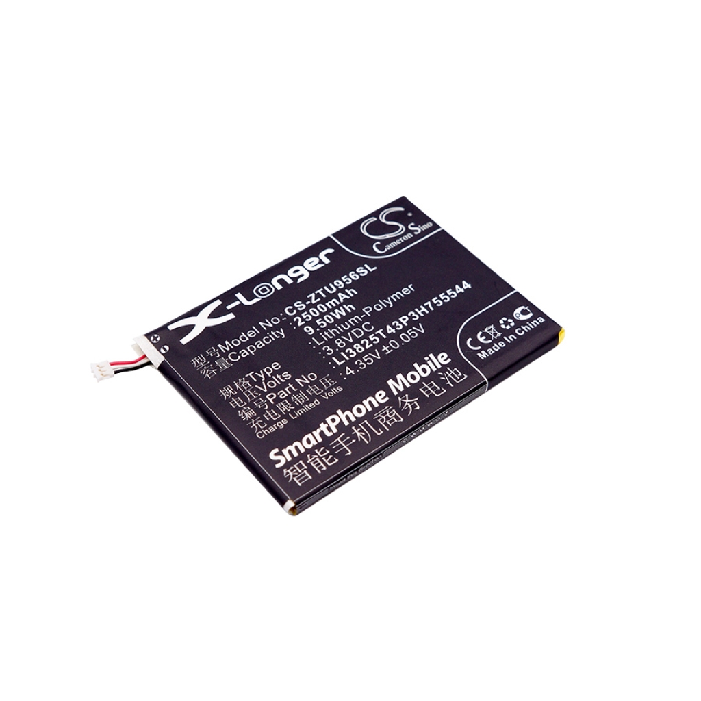 Compatible battery replacement for ZTE LI3825T43P3H755544