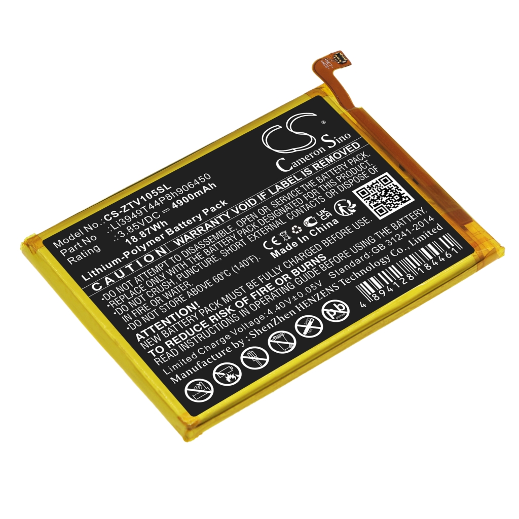 Compatible battery replacement for ZTE LI3949T44P8H906450