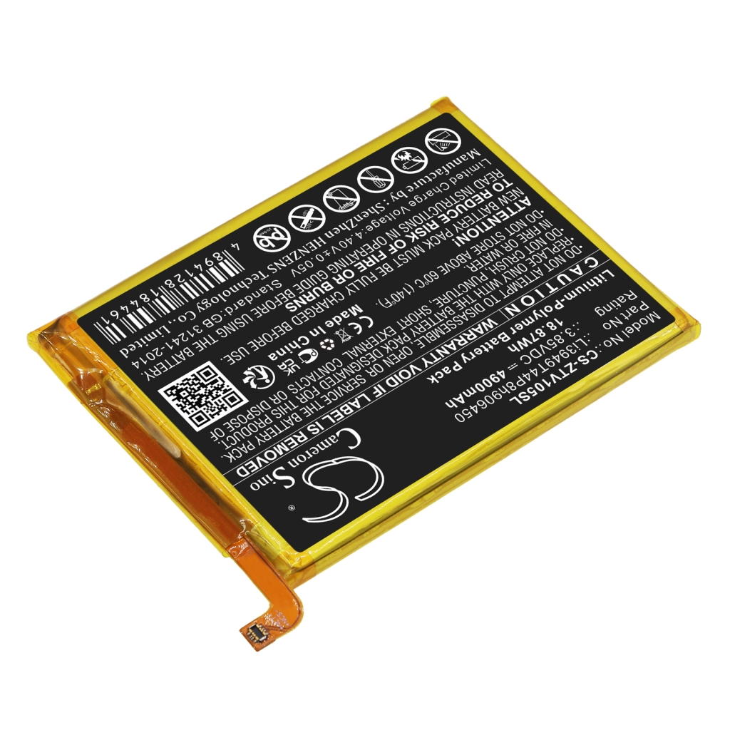 Remplacement de batterie compatible pour ZTE LI3949T44P8H906450