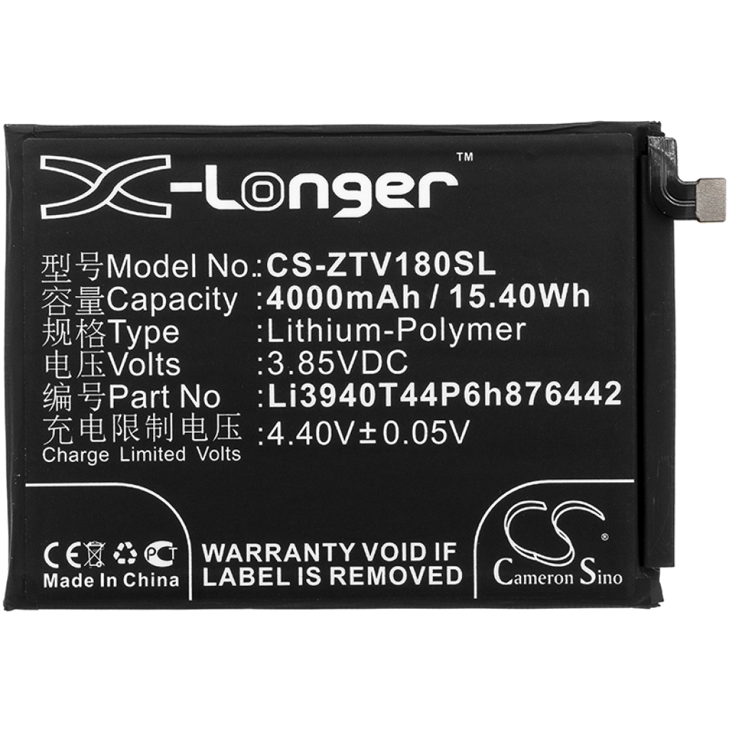 Batteries Remplace Li3940T44P6h876442