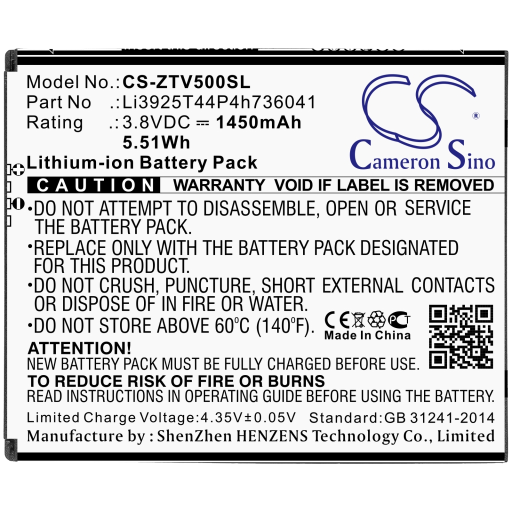 Batteries Remplace Li3925T44P4h736041