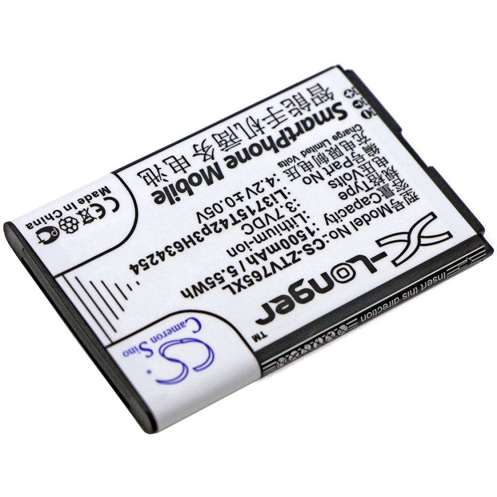 Compatible battery replacement for ZTE LI3715T42P3H634254