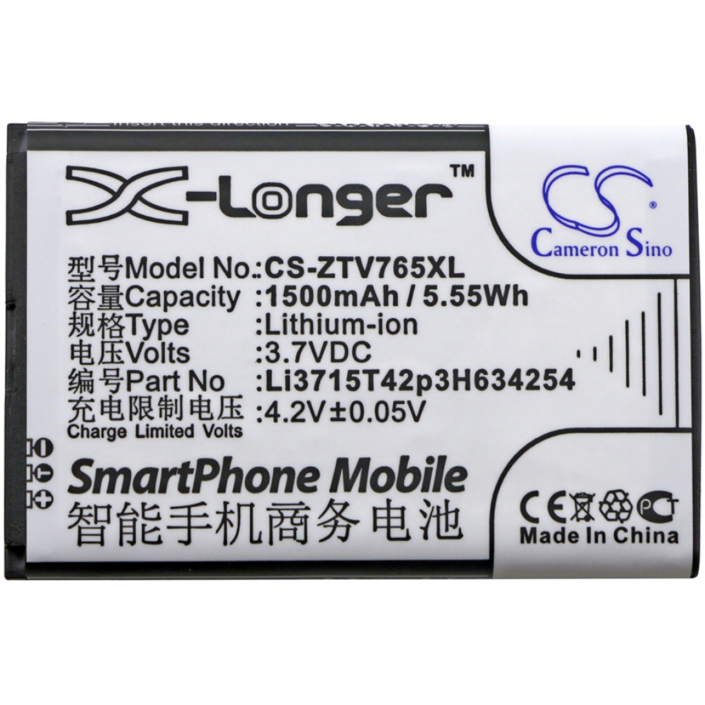 Batteries Remplace Li3715T42p3H634254