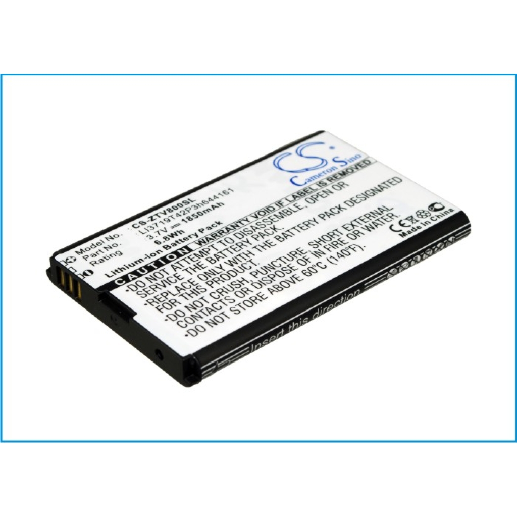 Batteries Remplace Li3717T42P3h644161