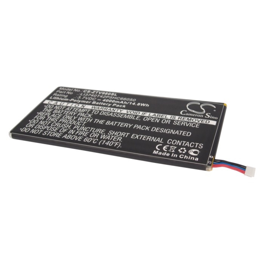 Compatible battery replacement for ZTE LI3740T42P5HC66050