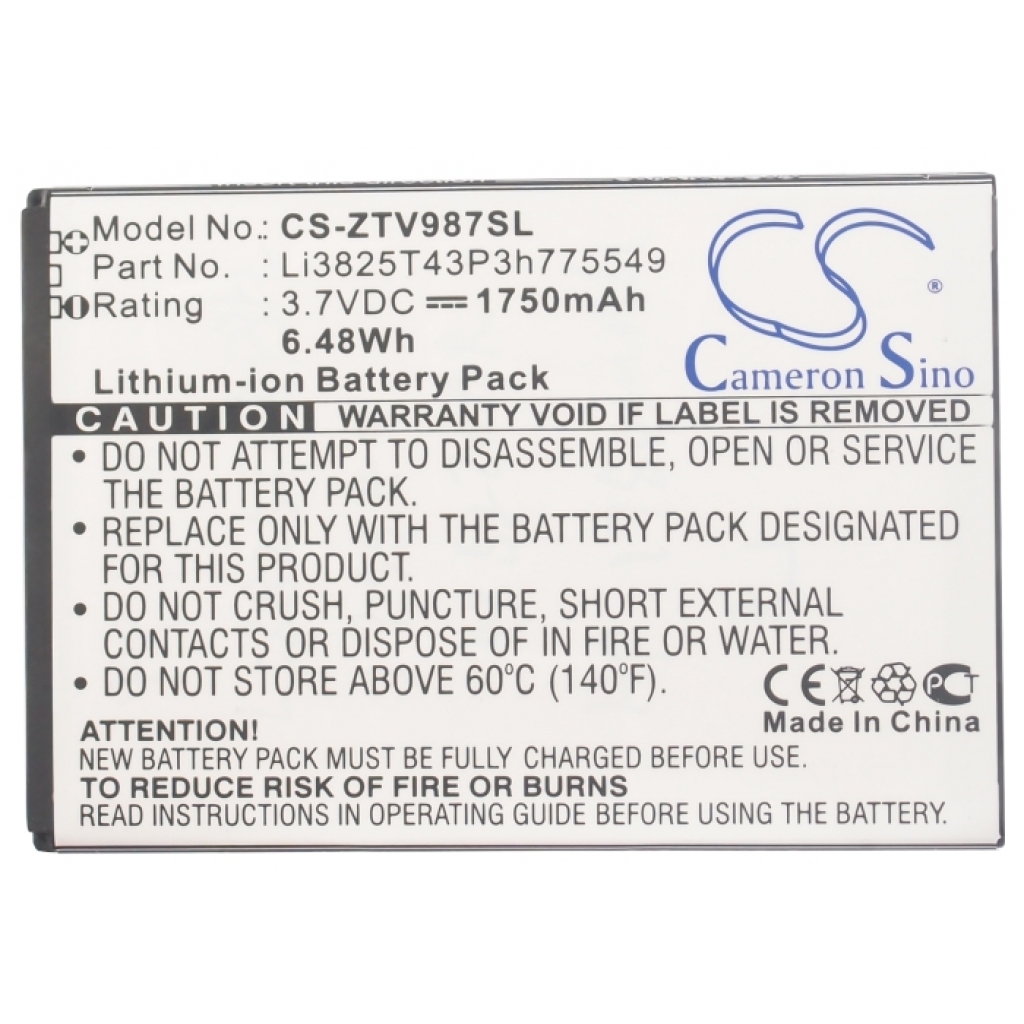 Mobile Phone Battery ZTE UX990