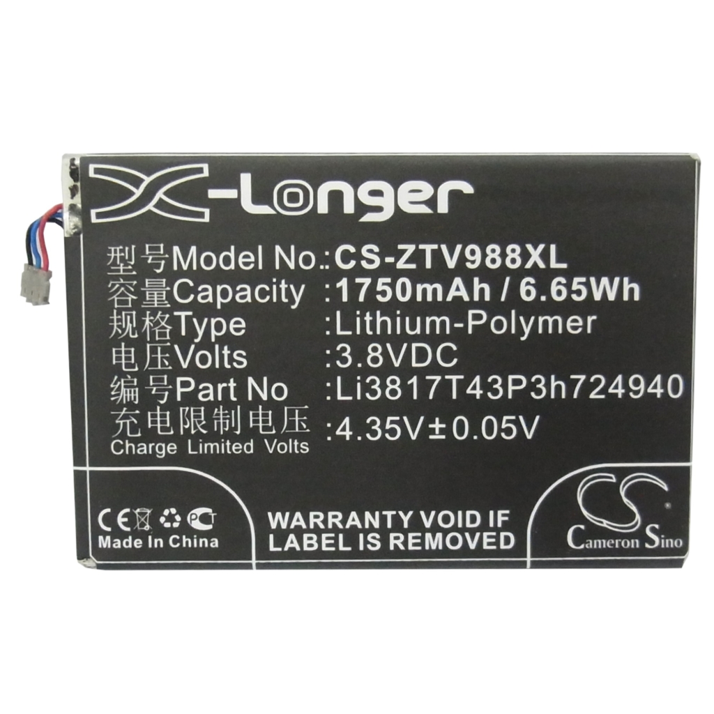 Batteries Remplace Li3817T43P3h724940