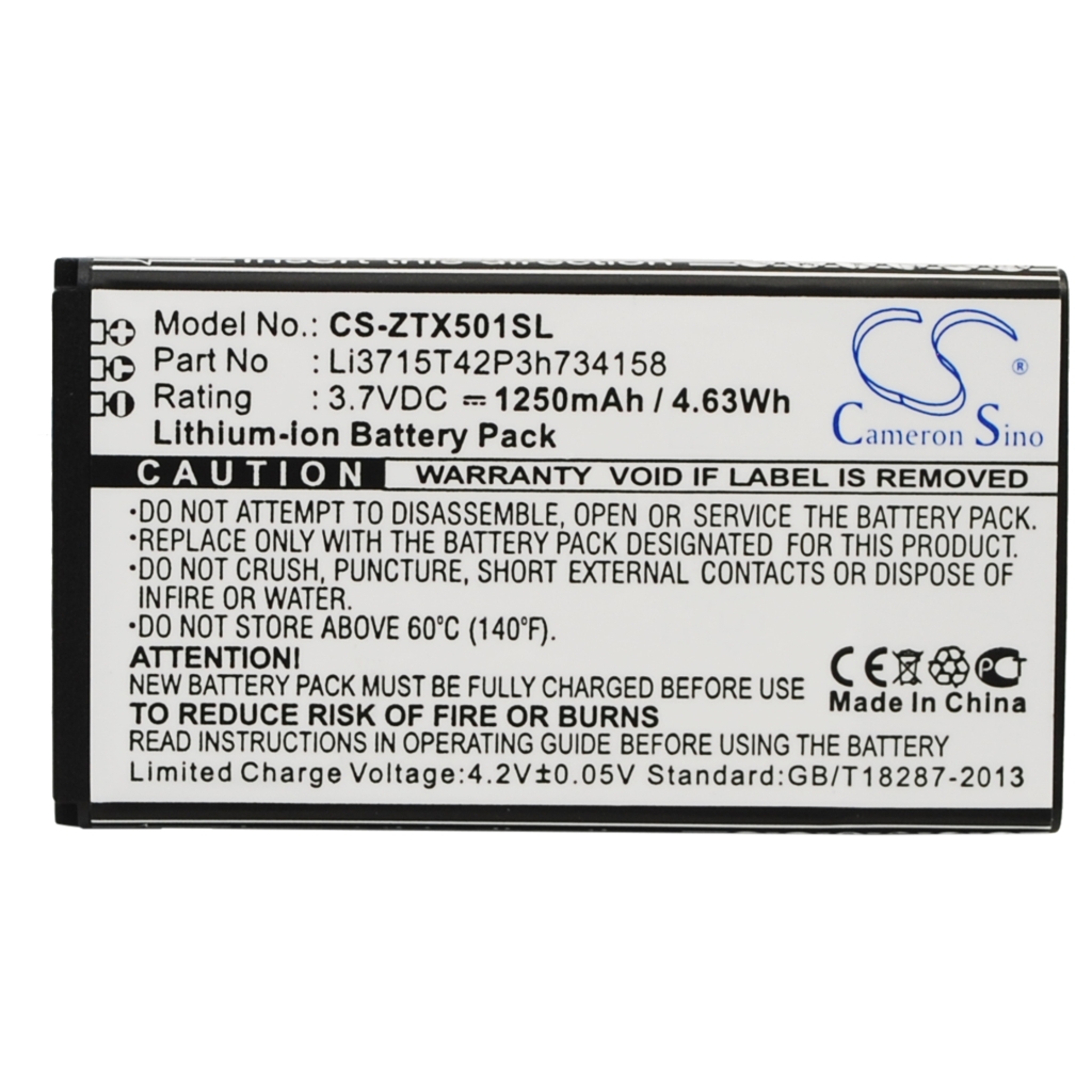 Batteries Remplace Li3715T42P3h734158