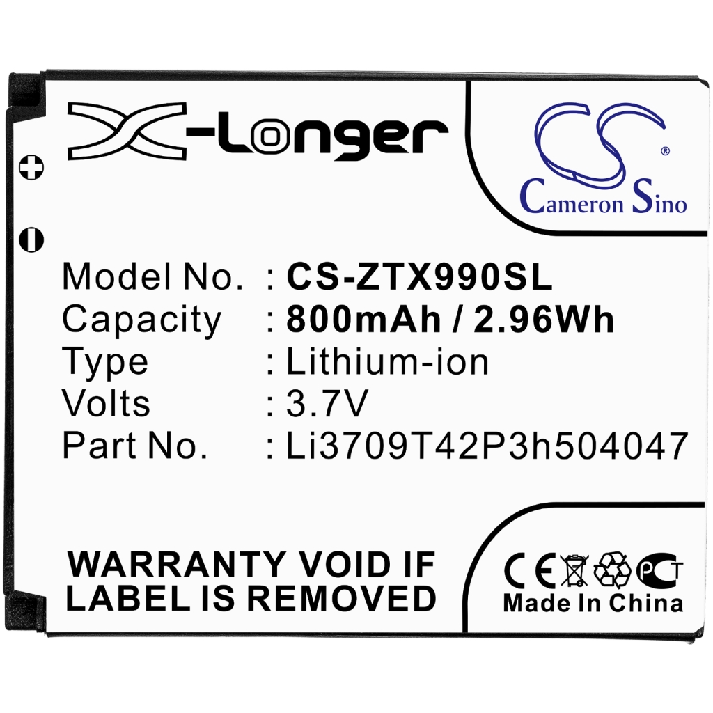 Battery Replaces Li3709T42P3h504047-H