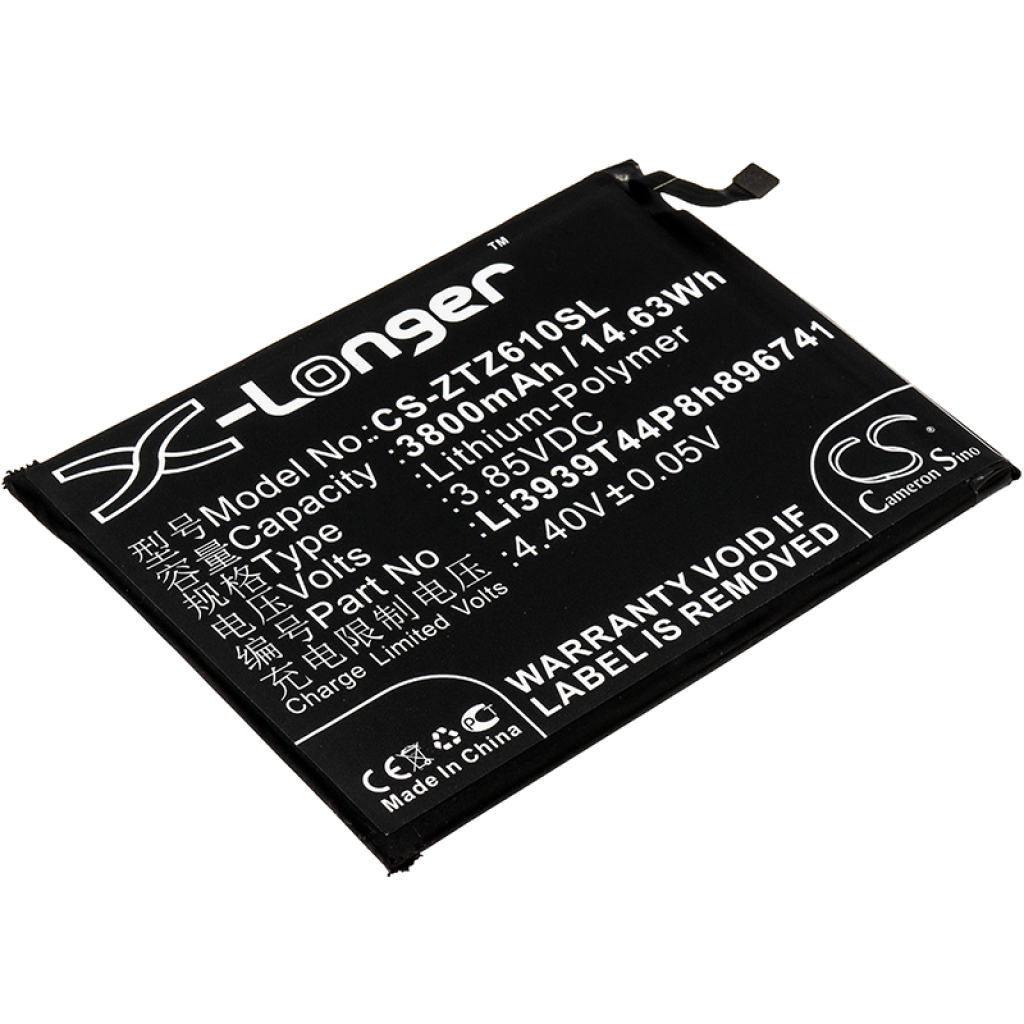 Compatible battery replacement for ZTE LI3939T44P8H896741