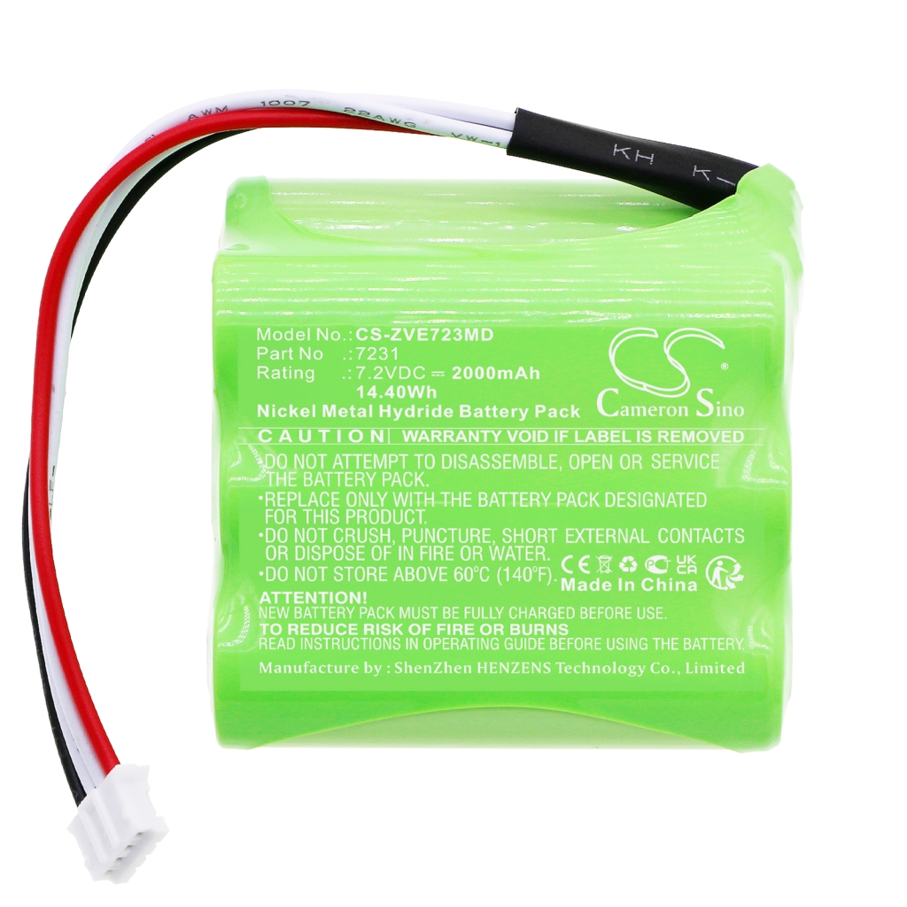 Compatible battery replacement for Zevex 7231